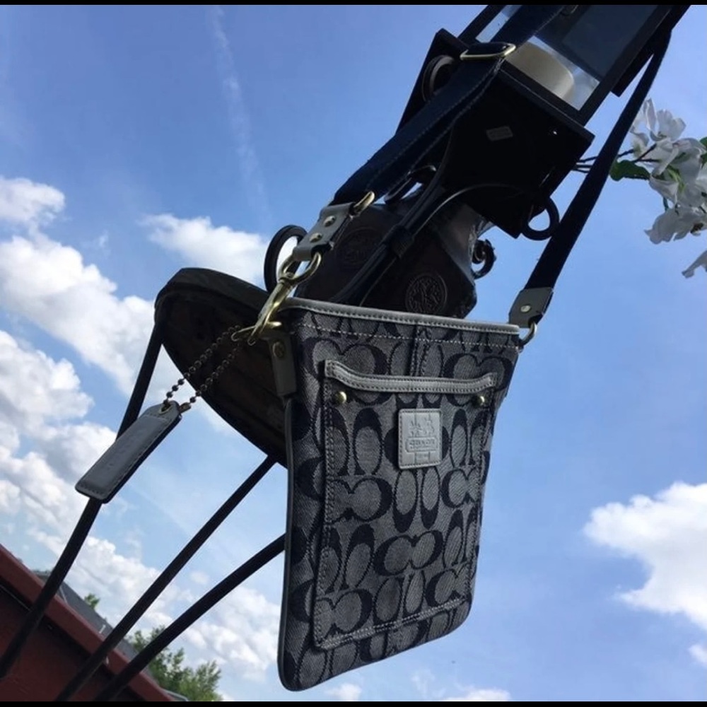 Coach denim crossbody